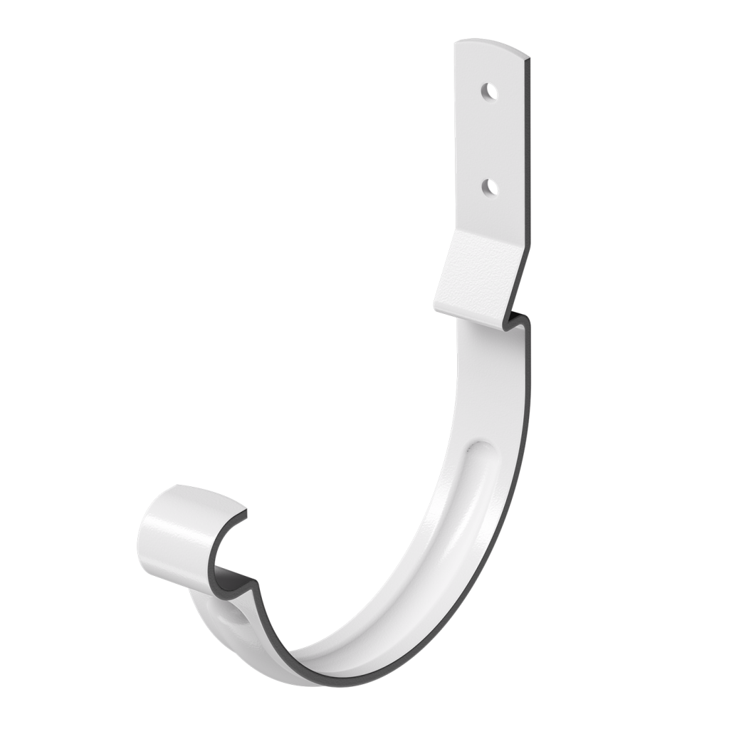 Карнизный крюк для желоба короткий (гнутый) Docke Stal Premium пломбир