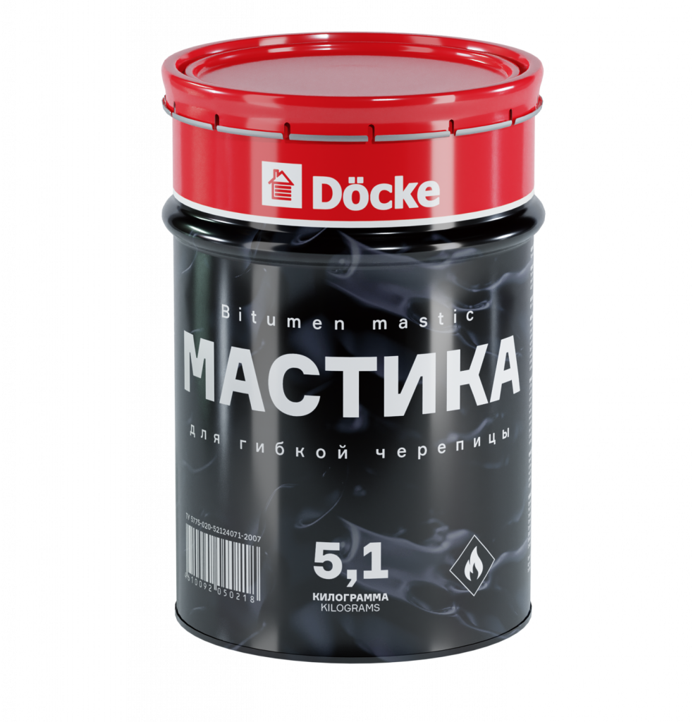 Мастика Docke для гибкой черепицы 5 кг