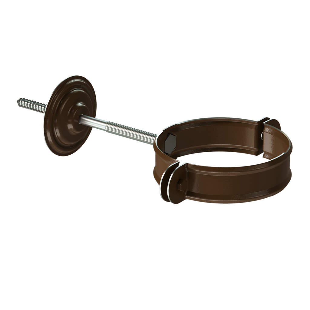 Хомут для водосточной трубы Docke Stal Premium каштан